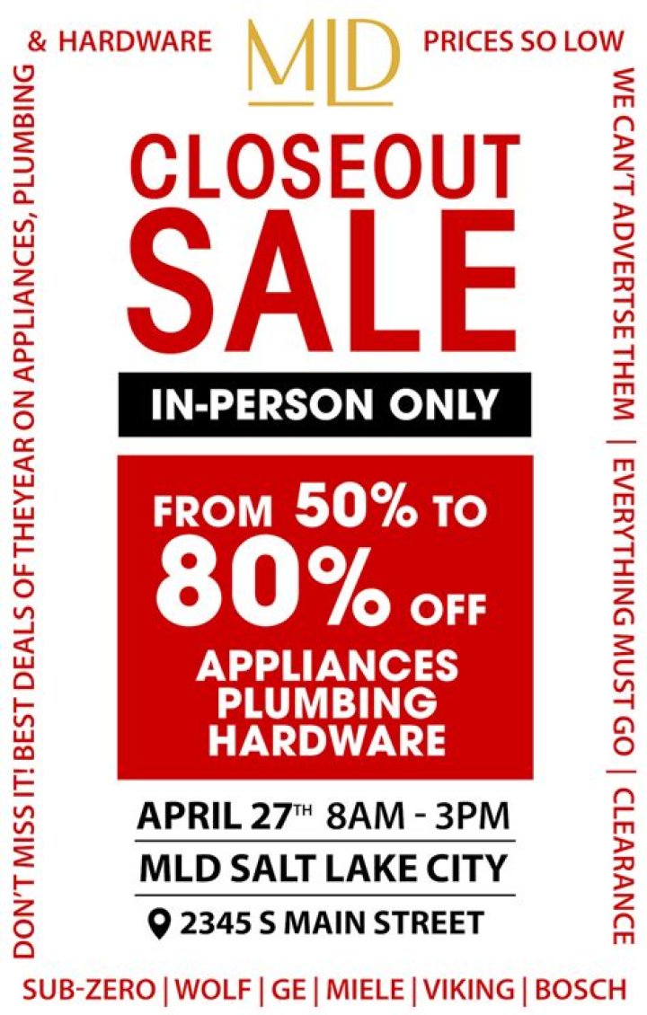 closeout sale