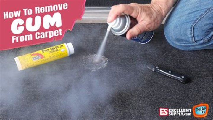 How to remove gum from carpet