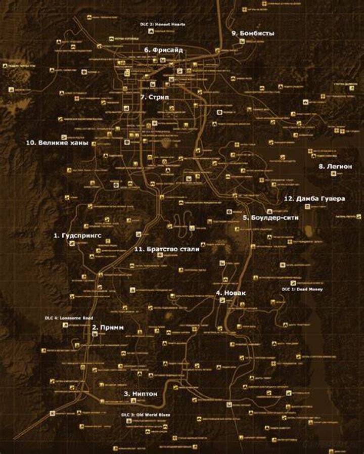 New Vegas Map